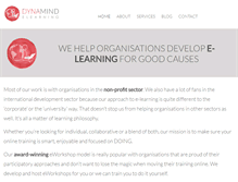 Tablet Screenshot of dynamind-elearning.com